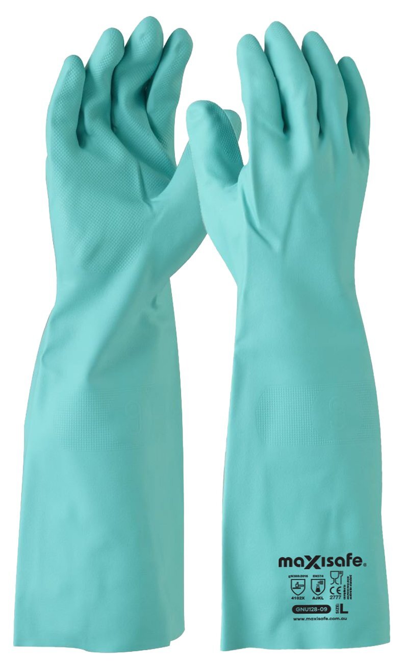 Green Nitrile Glove 46cm XL