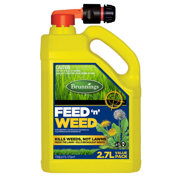 Brunnings Feed N Weed Hose On, 2.7lt