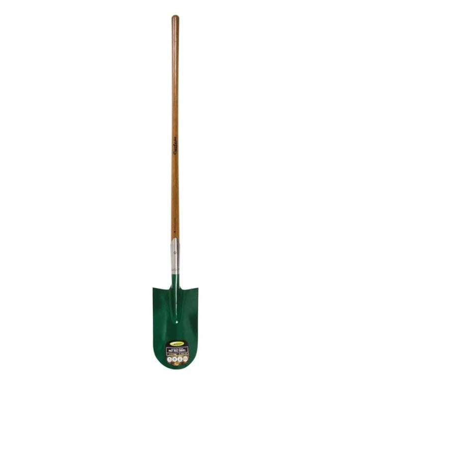 Cyclone Post Hole Shovel, Round Mouth Long Handle
