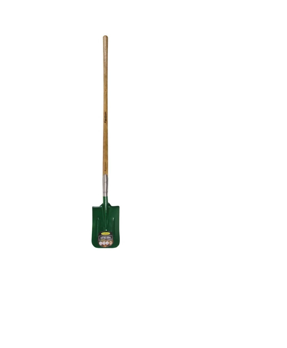 Cyclone Square Mouth Post Hole Shovel, Long Handle