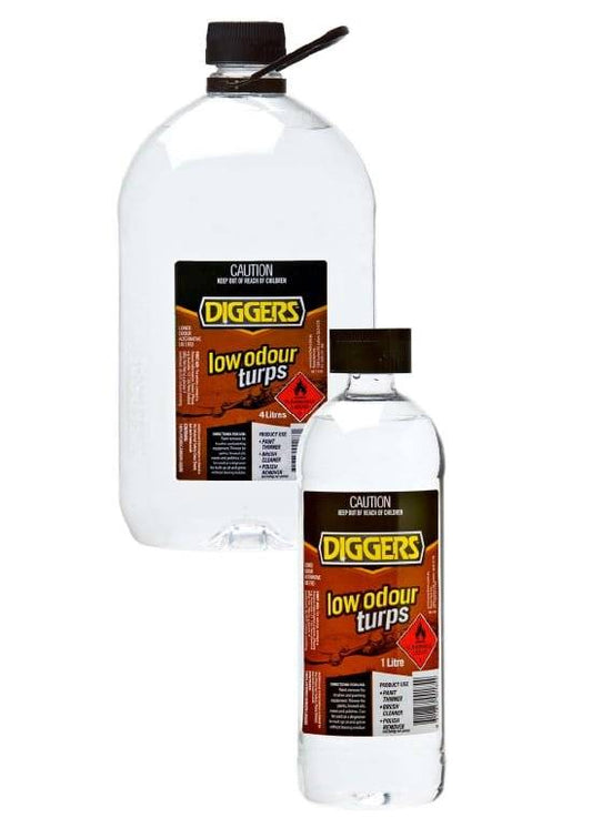 Diggers Low Odour Mineral Turpentine 1lt