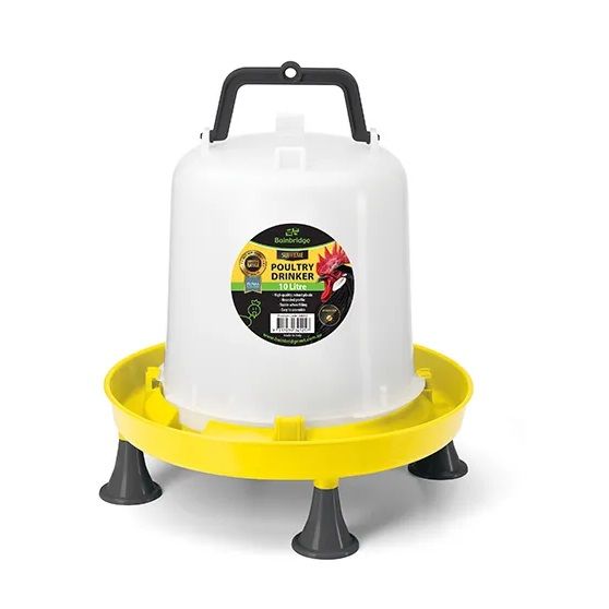 Supreme Poultry Waterer - 10L - Yellow - Includes