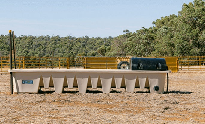 West Coast Poly Rectangular Supa Trough 3-4m 550L