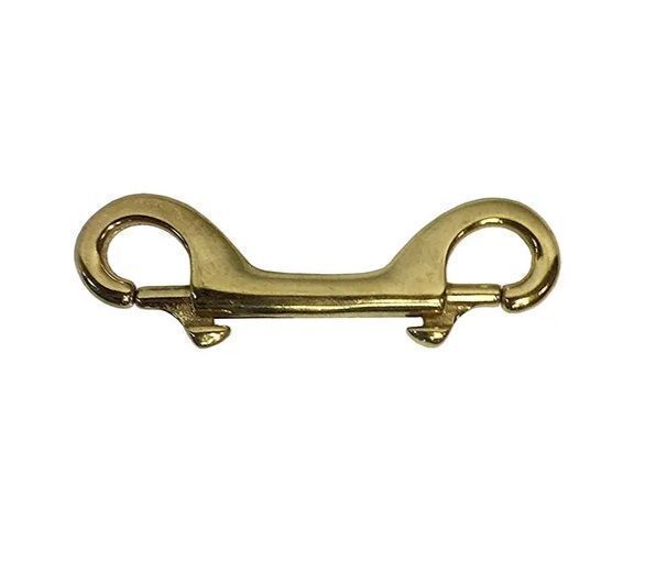 Double Ended Snaphook Brass 15mm