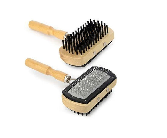 Pet Slicker And Brush Combo 17cm