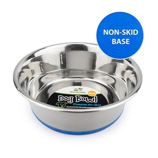 Stainless Steel Non-Skid Dog Bowl 1.2L