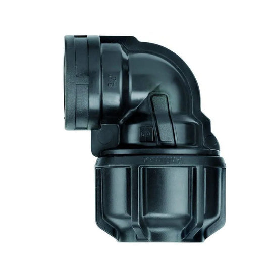 Philmac Metric Threaded Elbow Poly 75mm x 2" FI BS
