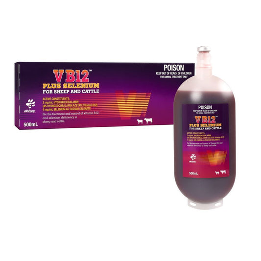 Abbey V B12 Sel For Sheep & Cattle 500ml