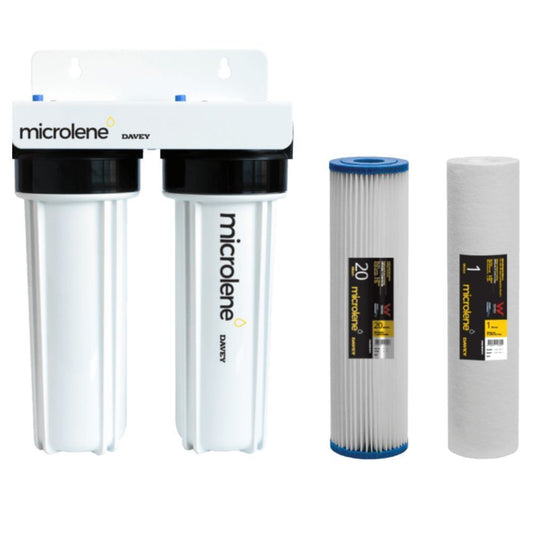 Davey Filter Twin Kit 20in Jumbo Inc Filters