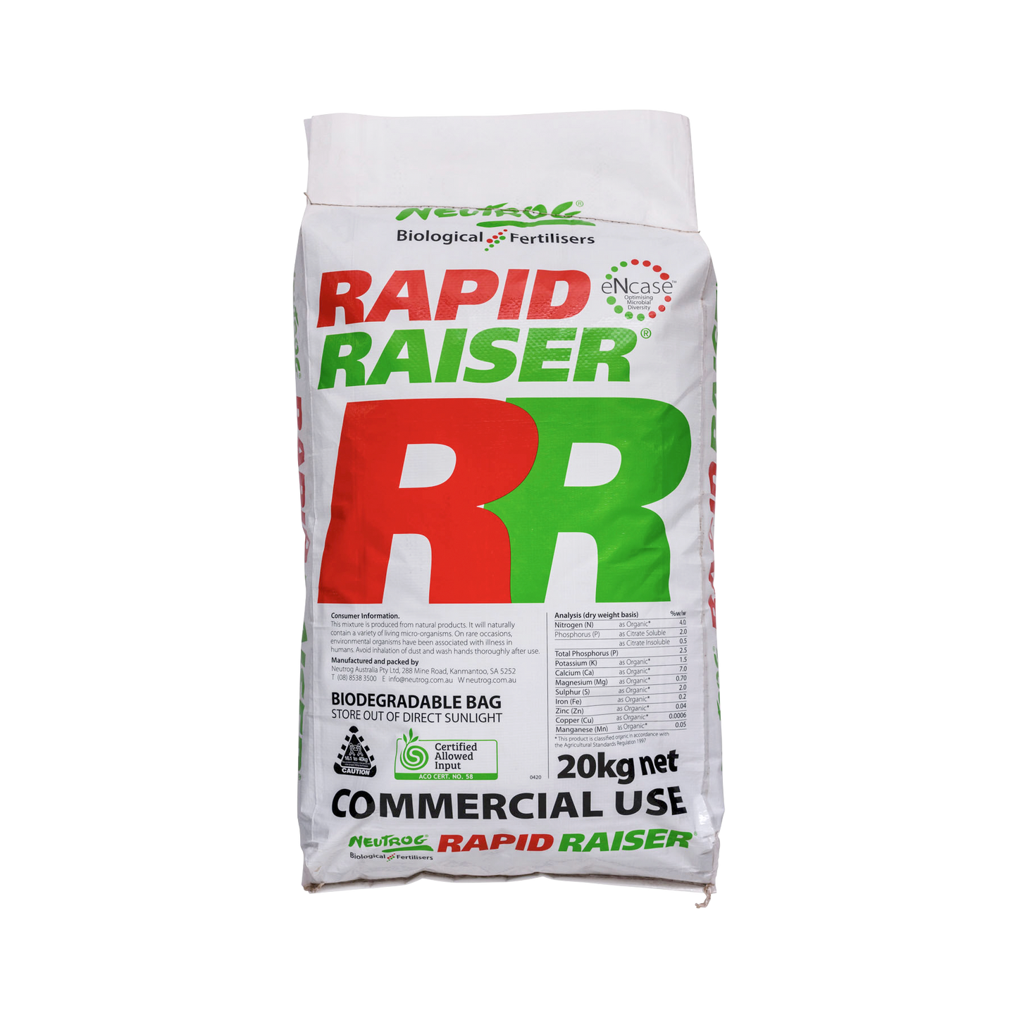 Neutrog Rapid Raiser 20kg
