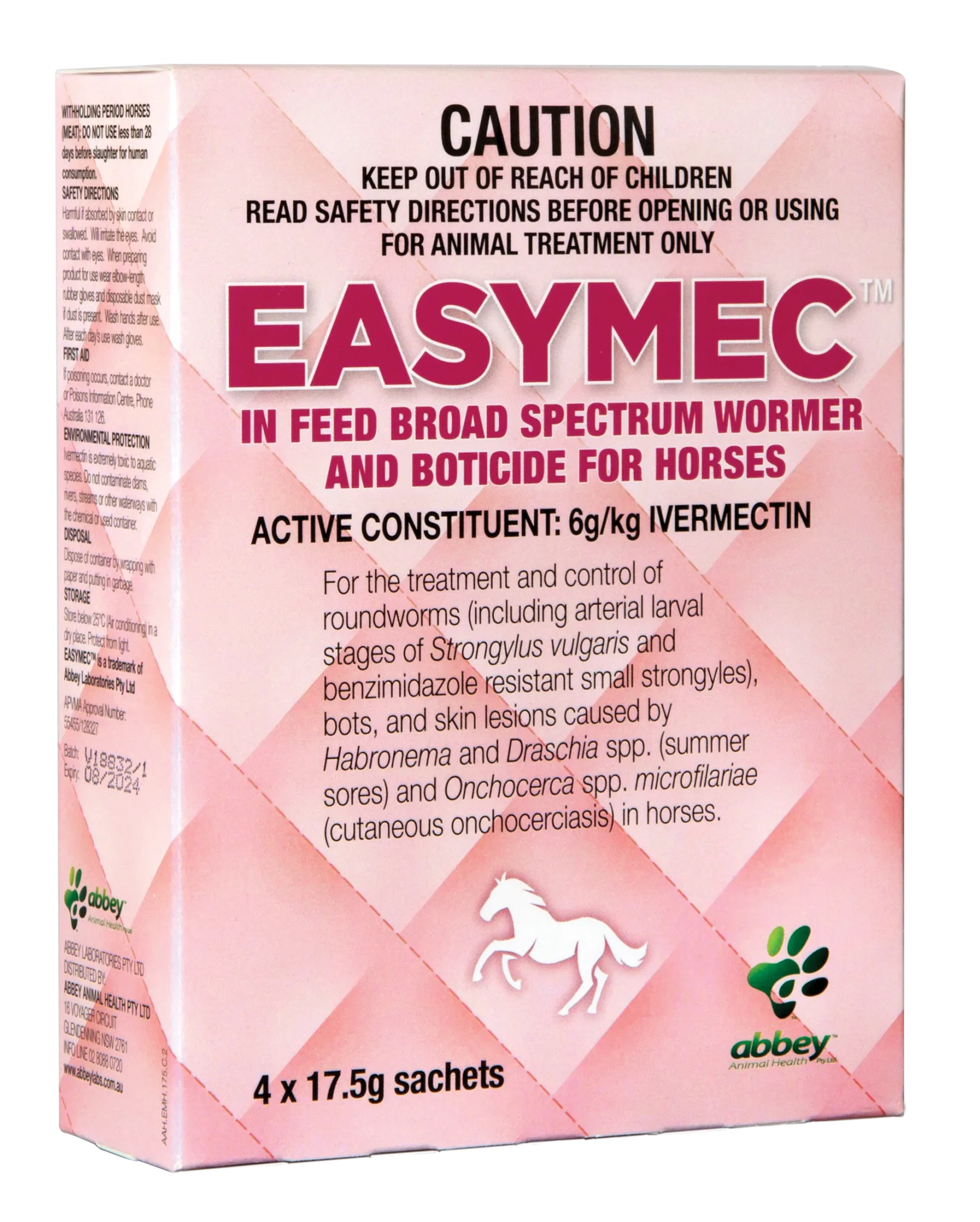 Eadymec In Feed Horse Wormer 4 X 17.5g