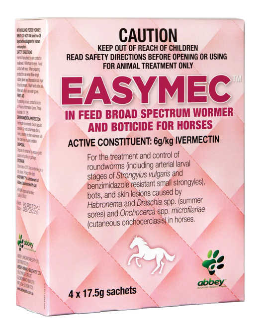 Eadymec In Feed Horse Wormer 4 X 17.5g