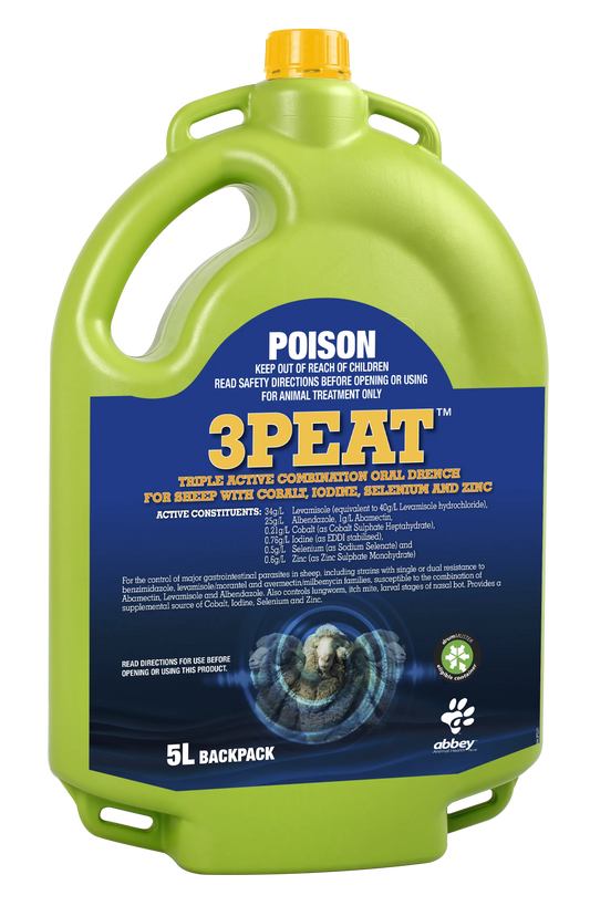 3Peat Triple Act Sheep Drench Co Se Zn