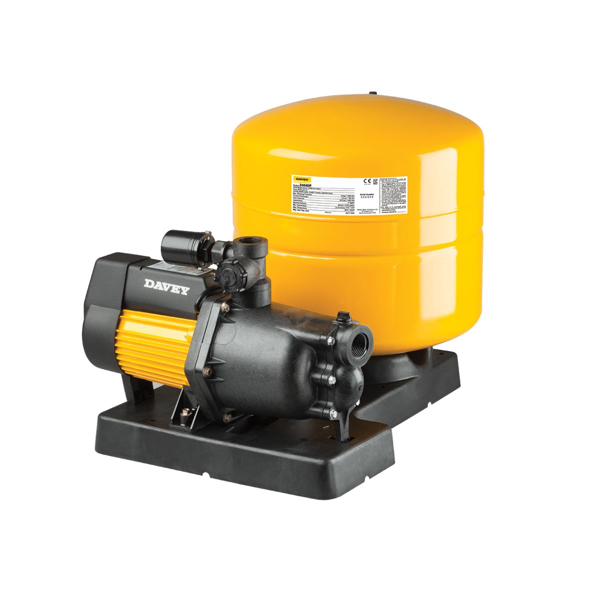 Davey Dynajet X50 C/W 40P Base Mounted Tank