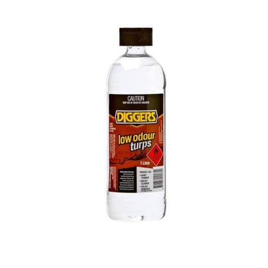 Diggers Low Odour Mineral Turpentine 1lt