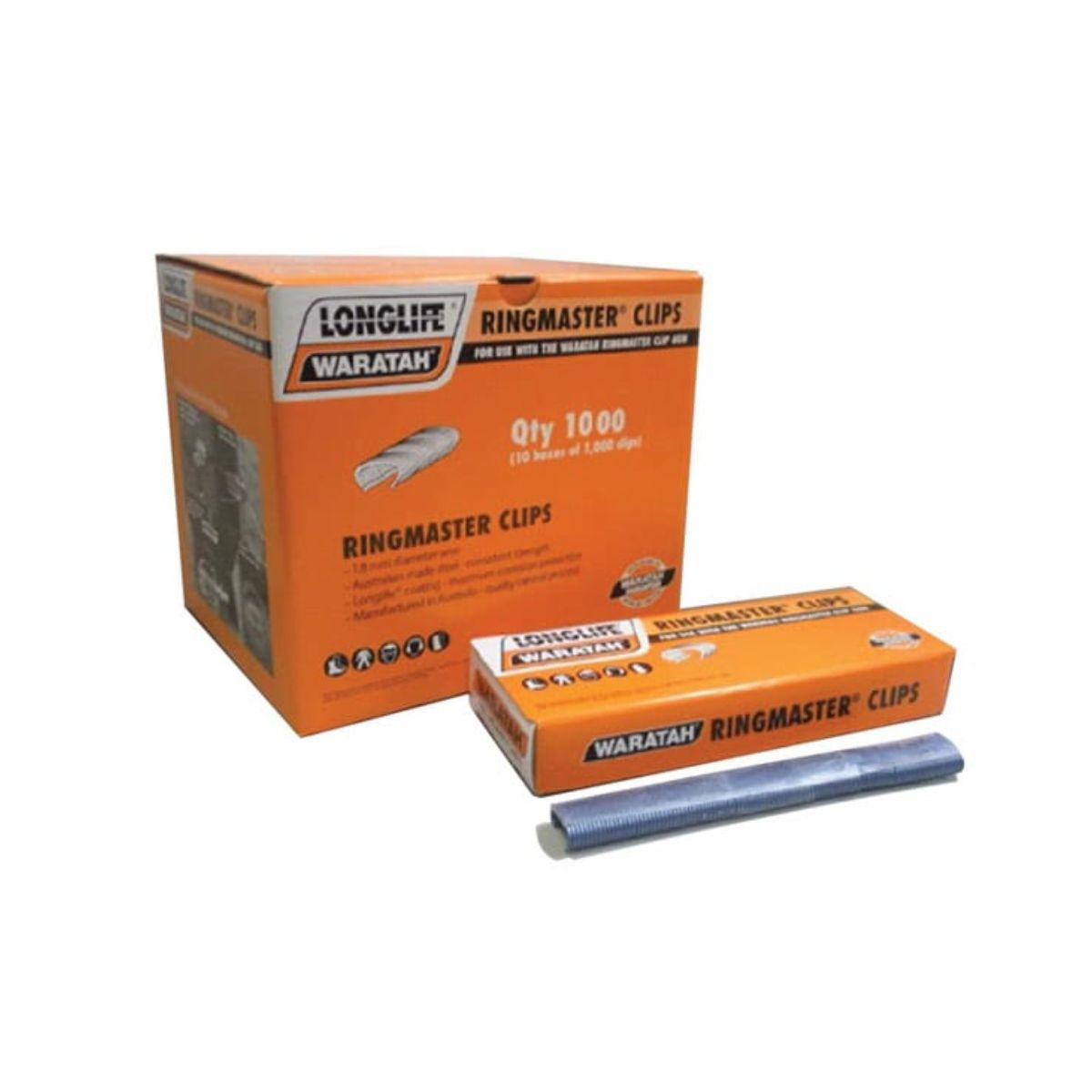 Waratah Ringmaster Clips 1.8mm