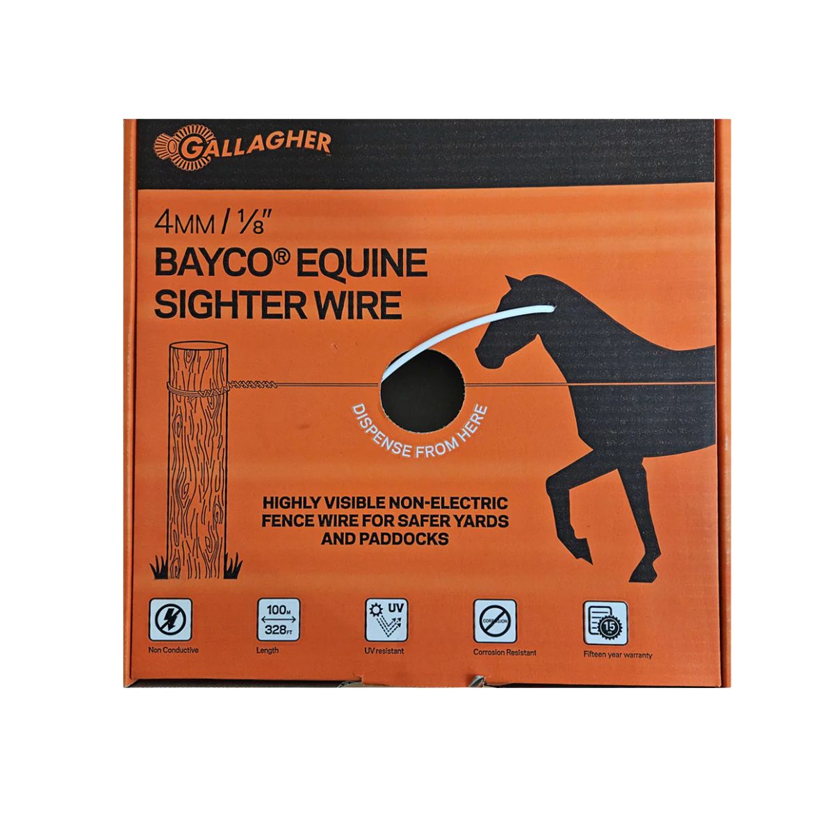 Gallagher Bayco Horse Sighter Wire 4mm