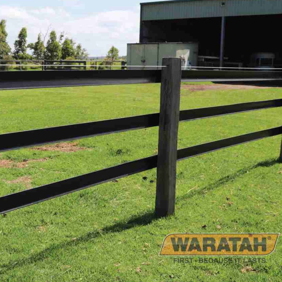 Waratah Flex Rail Non-Electric 100m - Black