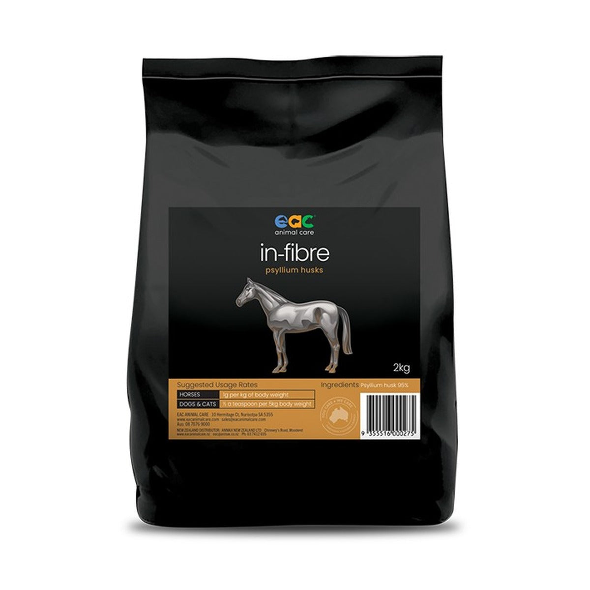 EAC In-Fibre Psyllium Husks 2kg for horses