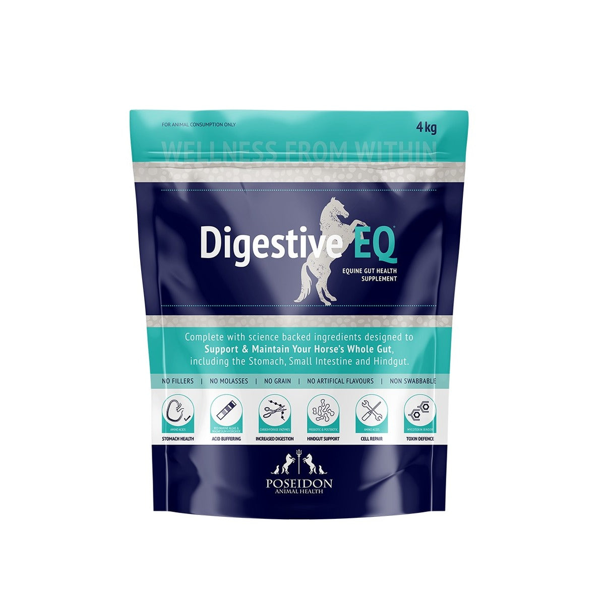 Poseidon Digestive EQ Sachet 4kg gut supplement for horses