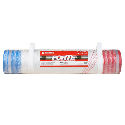 Silanet Forte Bale Net 3100m x 1.23m Red/White/Blu