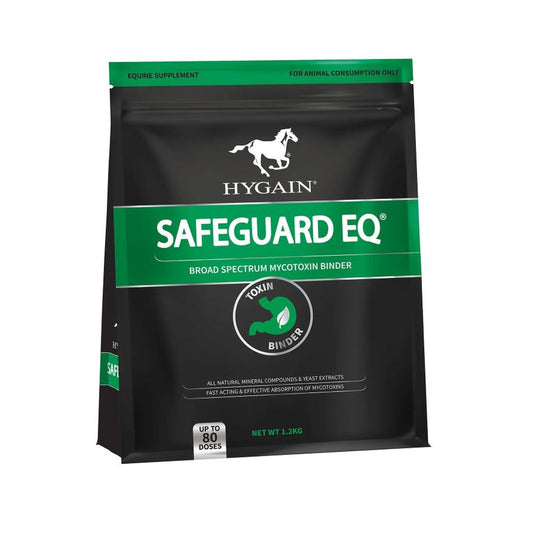 Hygain Safeguard EQ 420g broad spectrum mycotoxin binder for horses